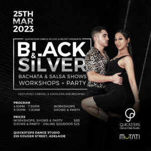 Black &#038; Silver Bachata Salsa Workshop and Party