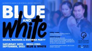 Blue &#038; White Salsa, Bachata &#038; Kizomba Party 30/9/23